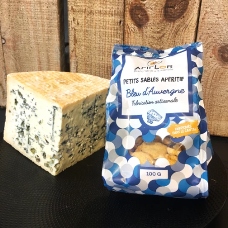 Sablés salés Cantal et Bleu d'auvergne