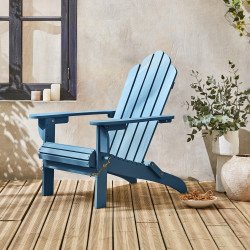 2 fauteils Adirondack Bleu & Rouge